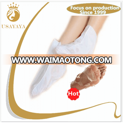 Wholesale whitening moisturizing disposable peeling foot glove